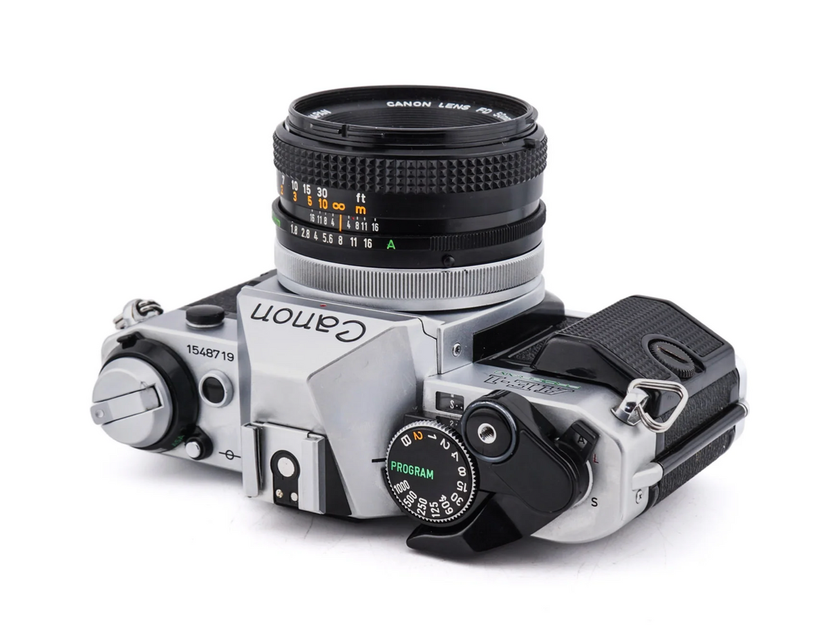 Canon AE-1 Program + 50mm f1.8 S.C. - SLR 35mm Film Camera