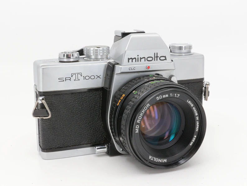 Minolta SrT100x - 35mm Film Camera w/ 50mm MD 1.7